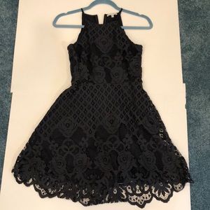 Gray Lace Dress